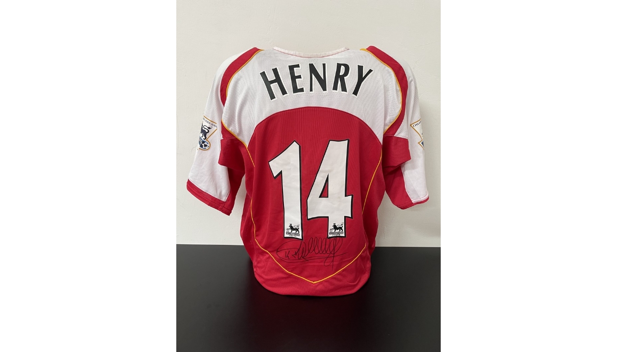 Henry Official Arsenal Signed Shirt, 2004/05 CharityStars