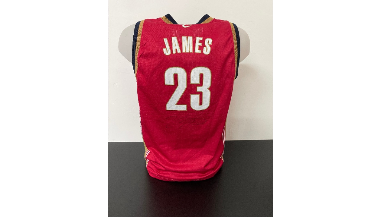 Lebron James' Official Cleveland Signed Jersey, 2003/04 - CharityStars