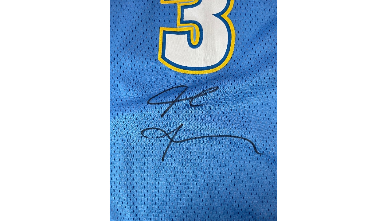 Allen Iverson's Official Denver Nuggets Signed Jersey - CharityStars