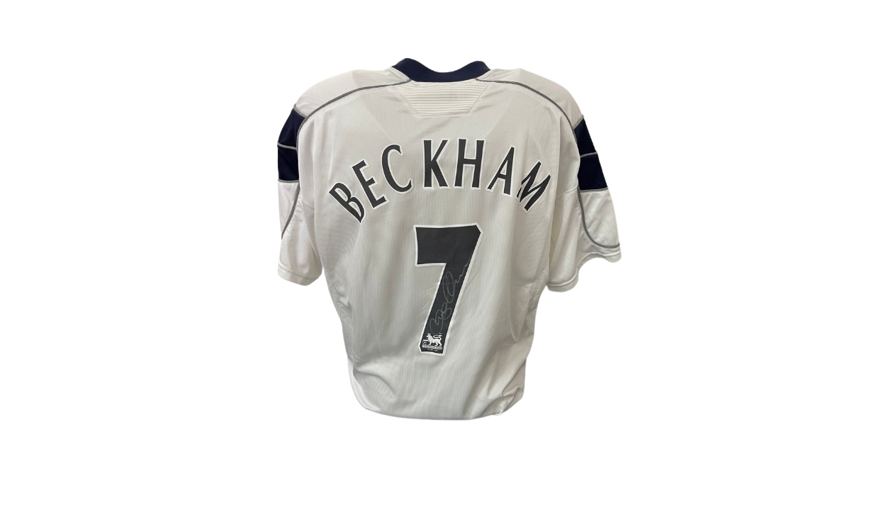 Beckham's Official Manchester United Signed Shirt, 1999/00 - CharityStars