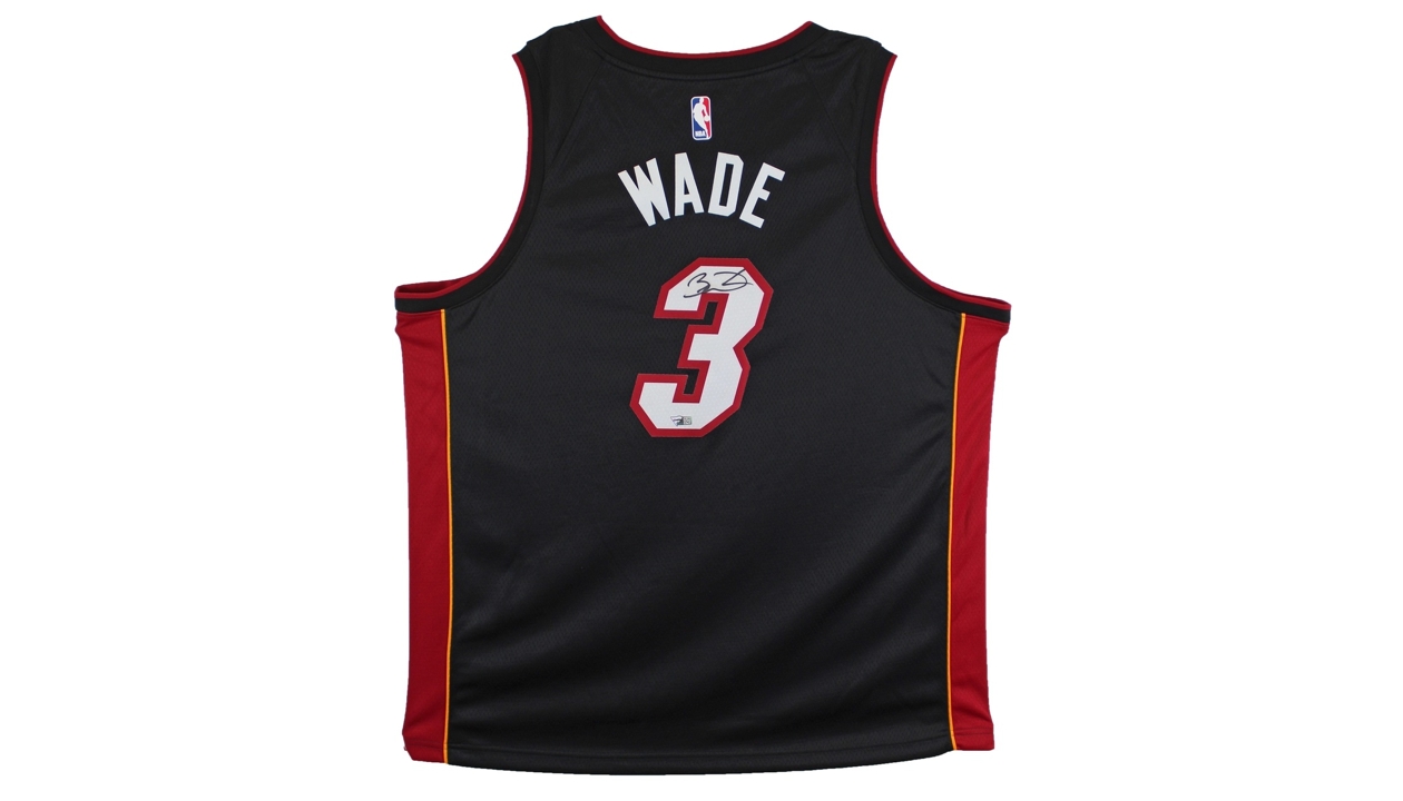 Sold at Auction: Dwyane Wade Autographed Jersey framed