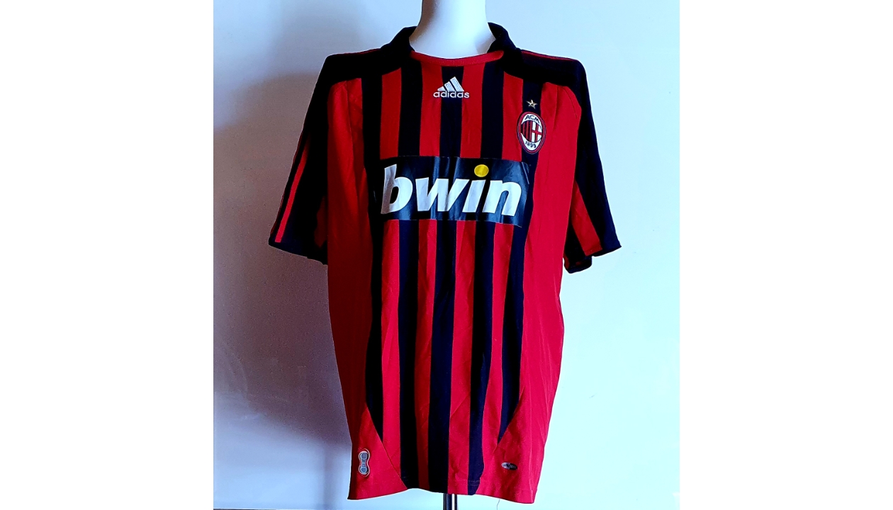 AC Milan Adidas Kaka 2007 Football Shirt - Red - XL – Headlock