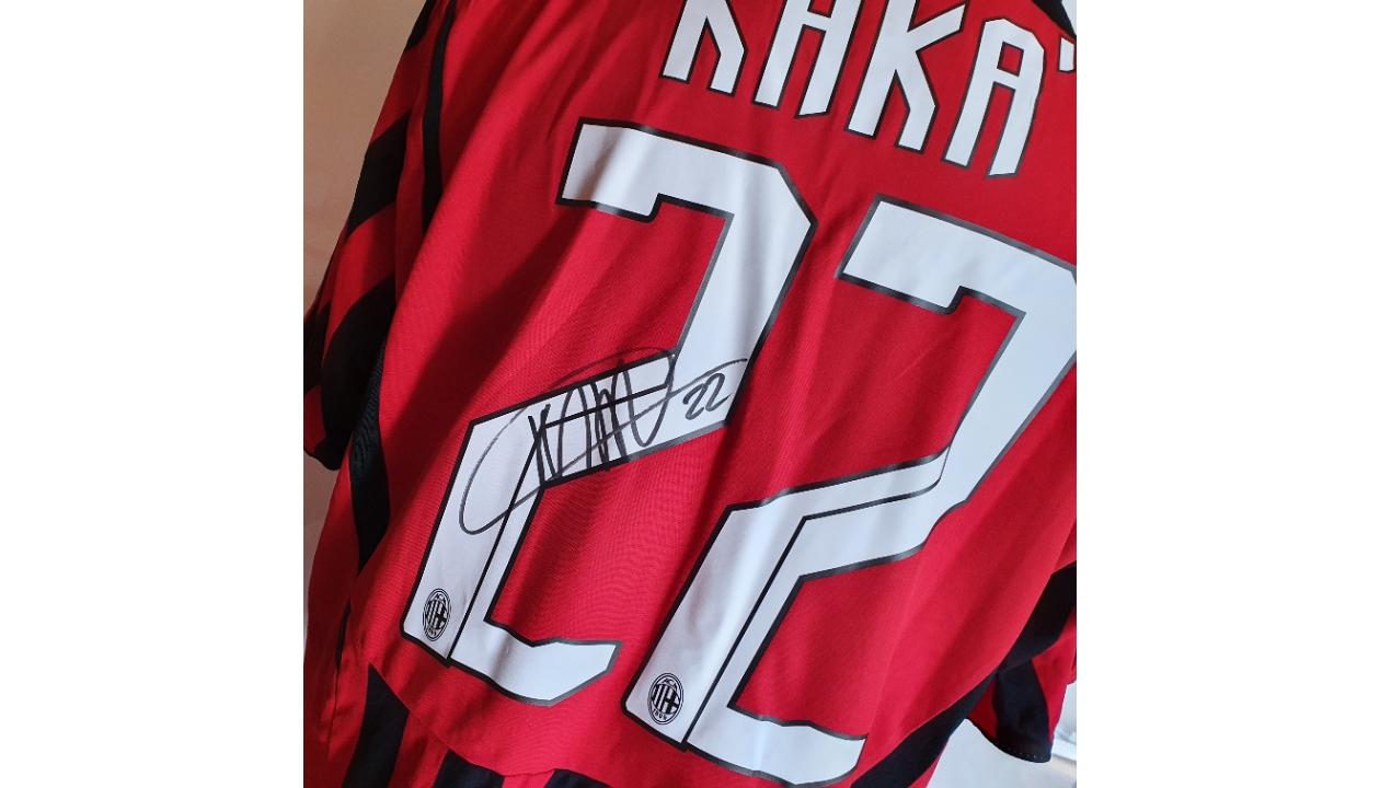 Milan fanshop shirt, Kakà, Serie A 2007/2008 - signed - CharityStars