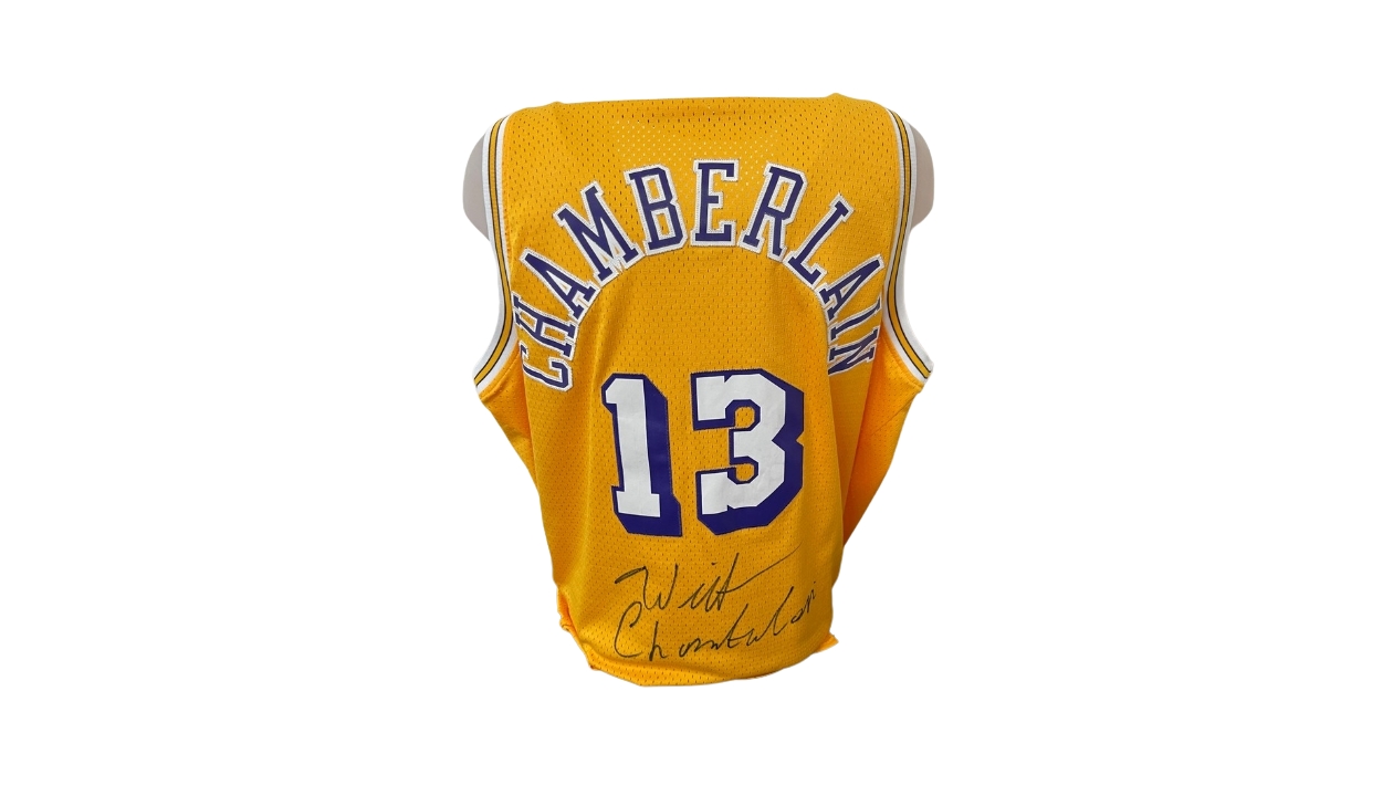 Chamberlain's Official LA Lakers Signed Jersey - CharityStars