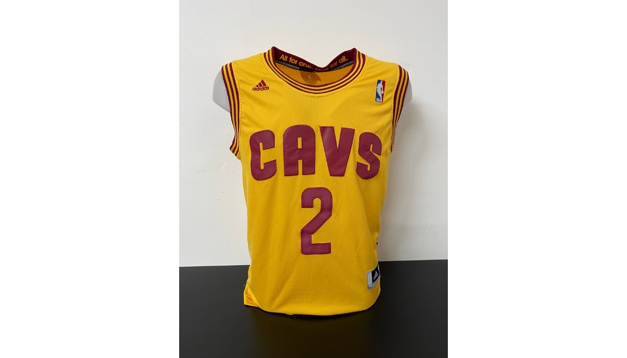adidas, Shirts & Tops, Nba Cleveland Cavs Kyrie Irving 2 Yellow Jersey