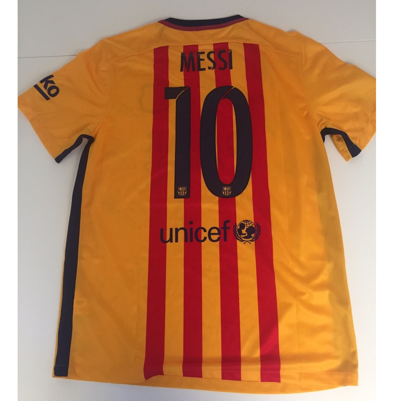 Messi's Official Barcelona Signed Shirt, 2015/16 - CharityStars