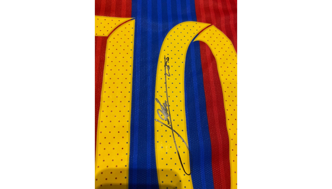 Messi's Official Barcelona Signed Shirt, 2016/17 - CharityStars