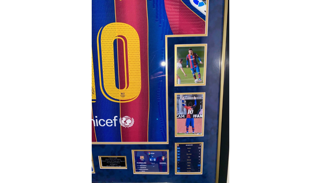 Bleachers Sports Music & Framing — Lionel Messi Signed Authentic