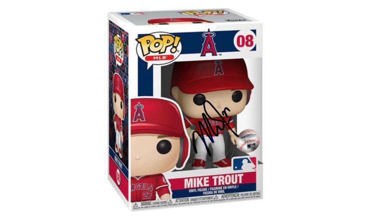 Mike Trout Funko Pop! with Digital Signature