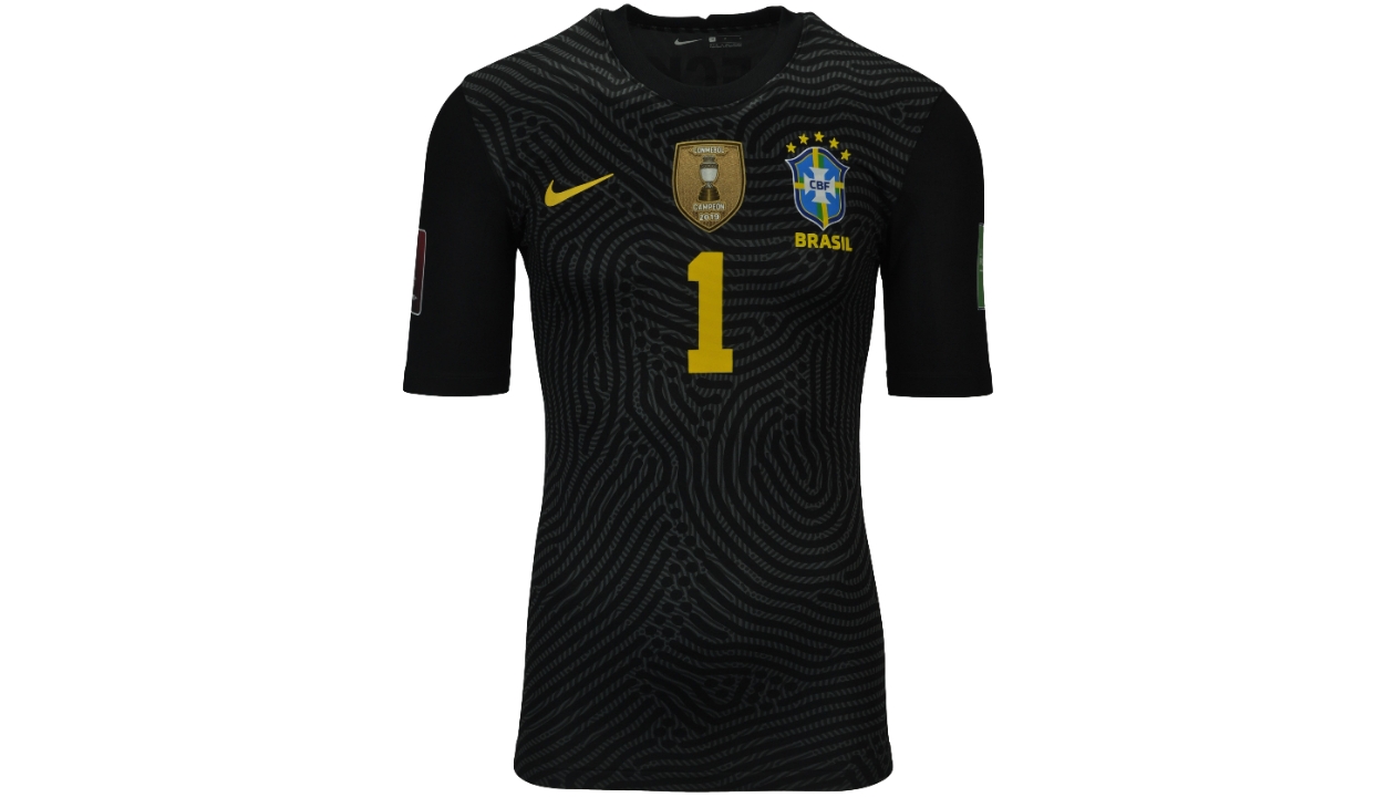 Alisson 's Brazil Match Shirt, World Cup Qualifiers 2022