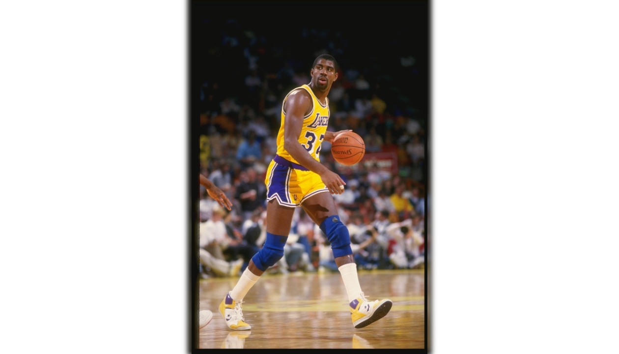 Magic Johnson Signed Los Angeles Lakers Jersey. Basketball, Lot #42157