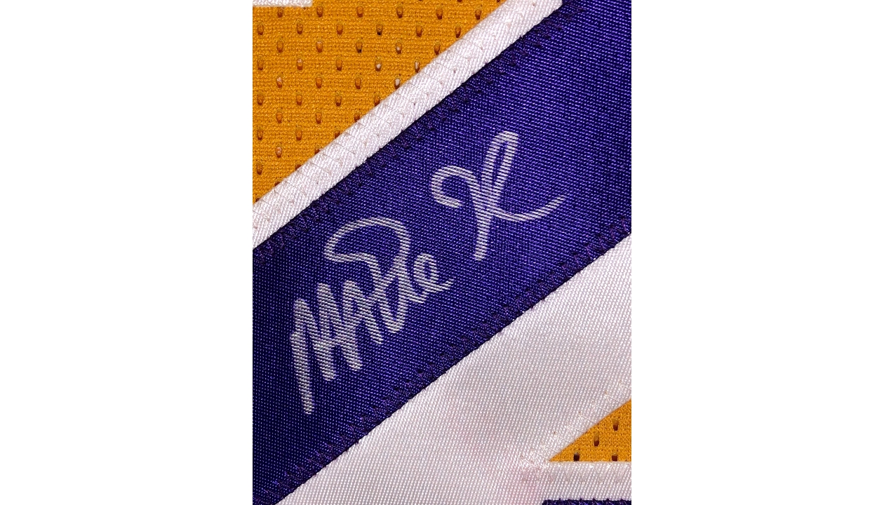 Magic Johnson's Official LA Lakers Jersey - Signed by Johnson and Bryant -  CharityStars