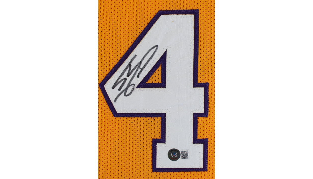 Shaquille O’Neal Signed Gold Stat Jersey - CharityStars