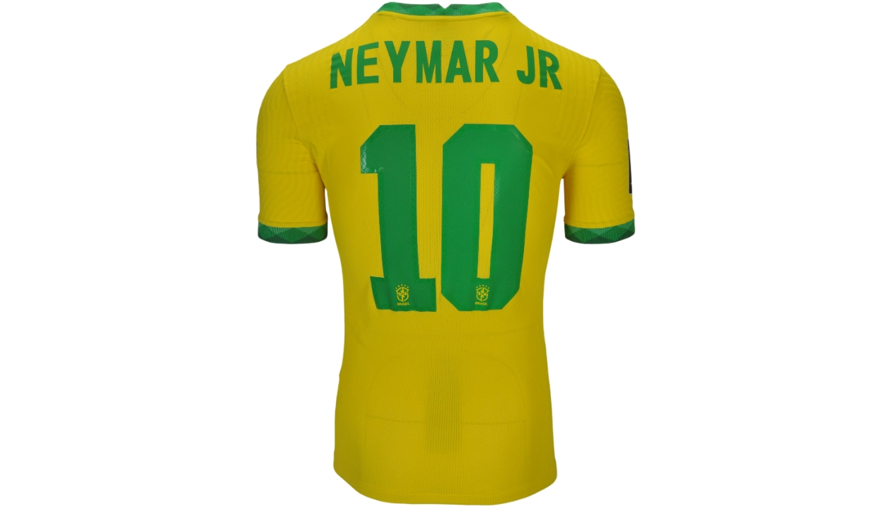 Brazil Training Shirt, 2017 - Signed by Neymar - CharityStars