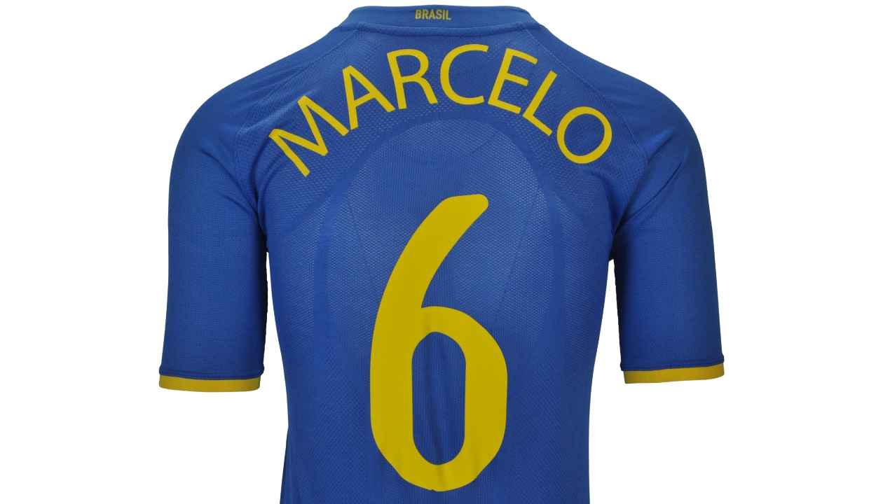 Marcelo's Brazil Match Shirt, Beijing 2008 - CharityStars