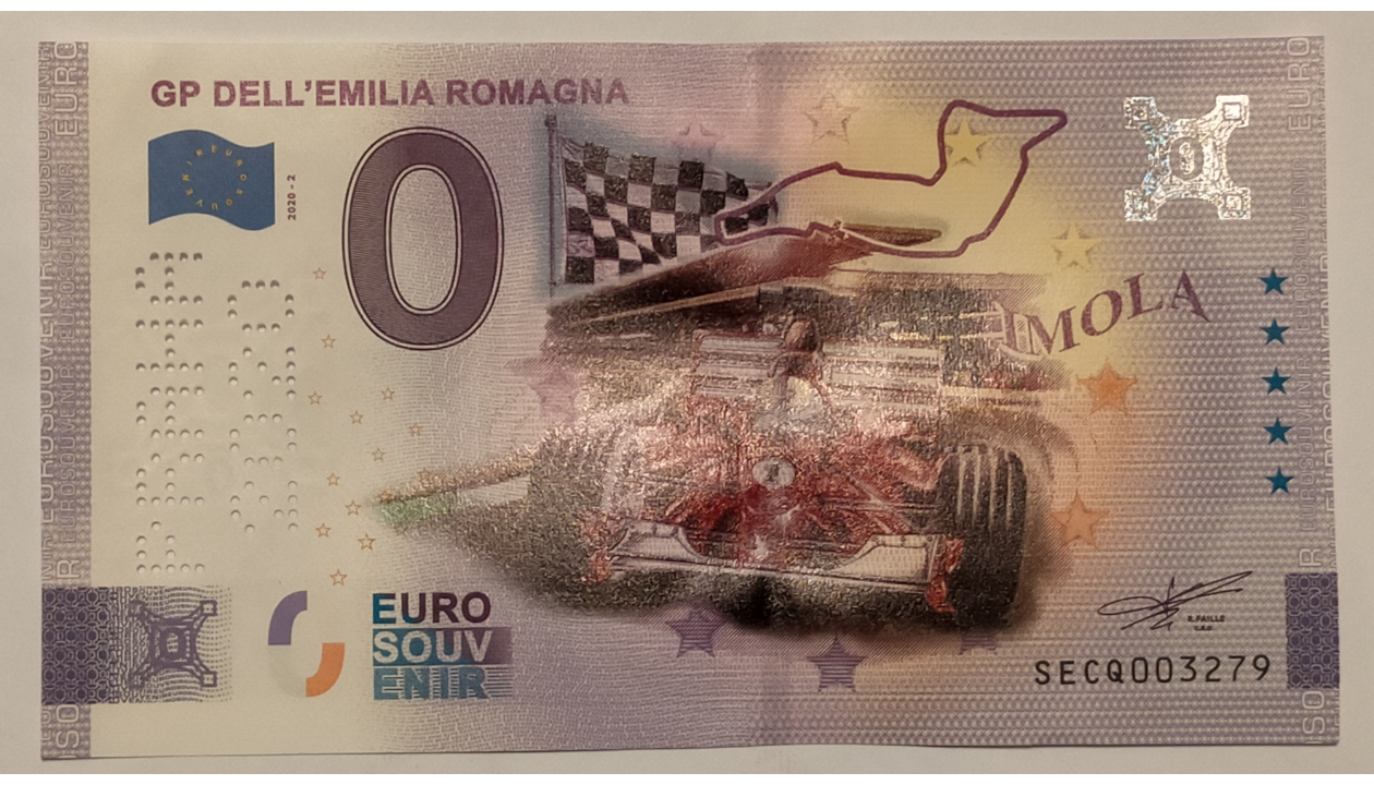 Banconota Zero Euro - GP dell'Emilia Romagna (Imola) - CharityStars