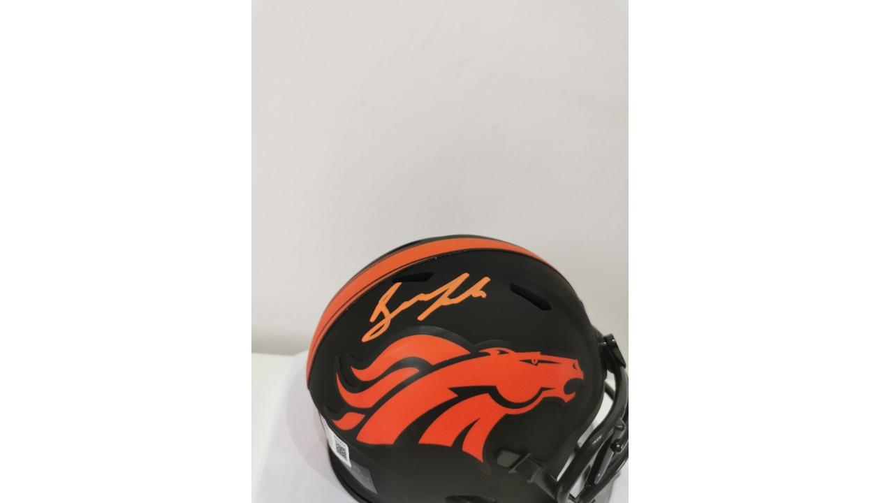 Peyton Manning Autographed Signed Denver Broncos Eclipse Mini