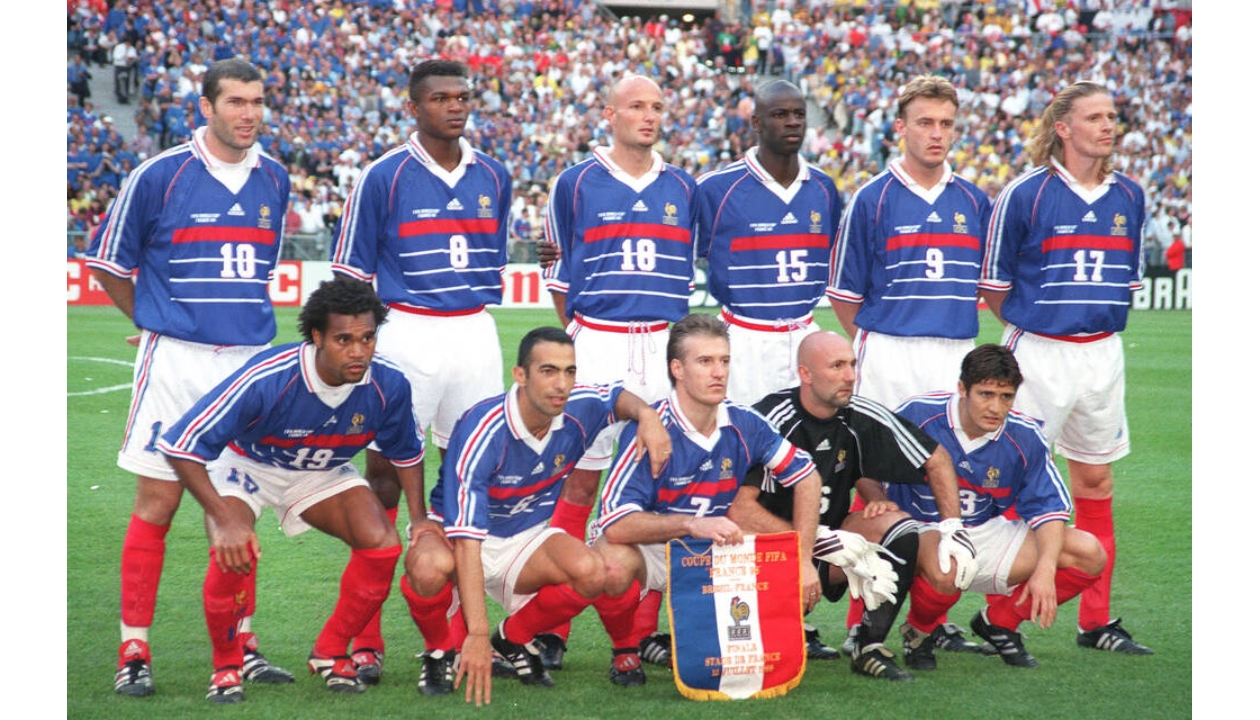 Gourde Footix bidon France 98 bleu - 1 L - Coupe du monde - Trincamp