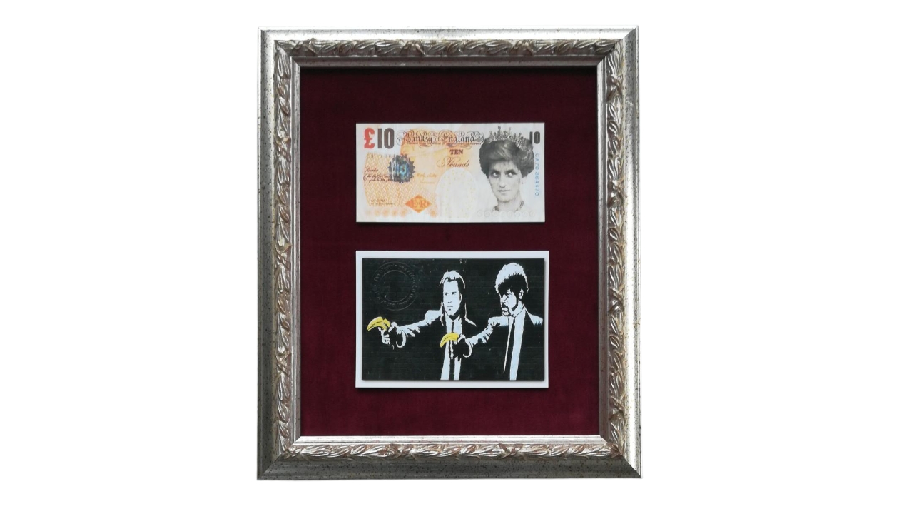 banksy Di-face tenner バンクシー 10￡ 証明書付 サインcut - その他