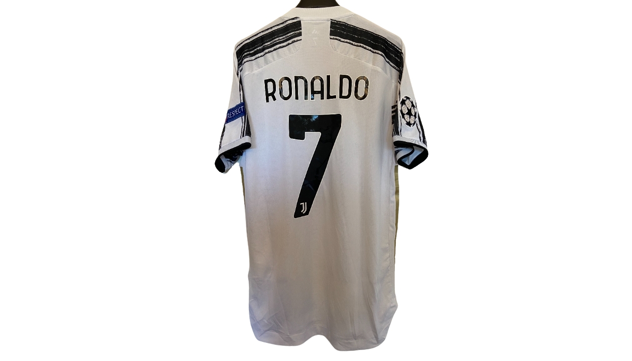 Ronaldo's Juventus Match-Issued Shirt, UCL 2020/21 - CharityStars