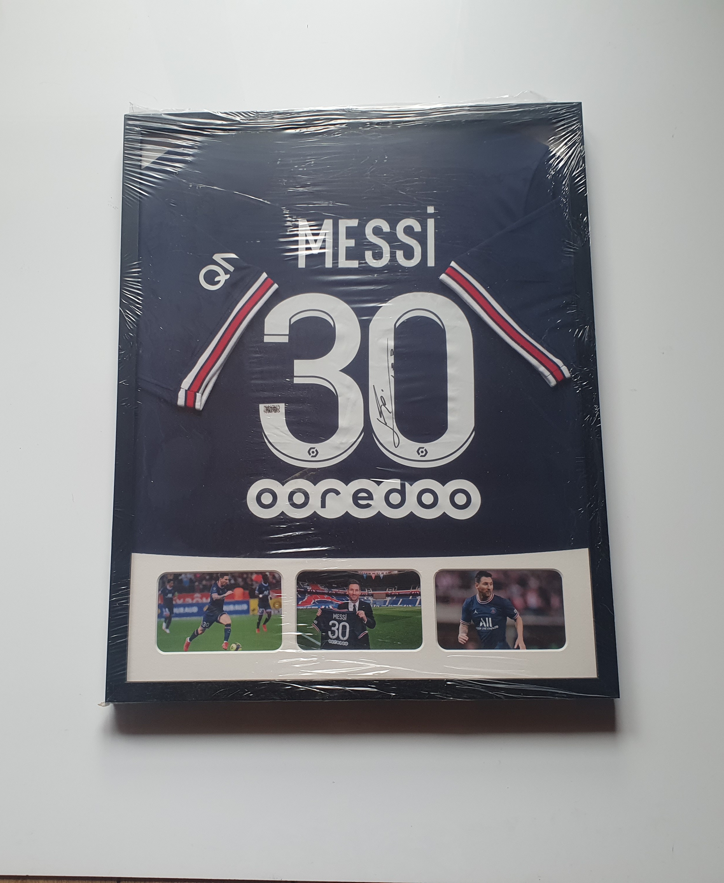 Messi's PSG Signed and Framed Shirt - CharityStars