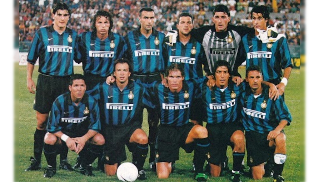 Calcio, Italia, FC INTER maglia Djorkaeff autografata ('90s