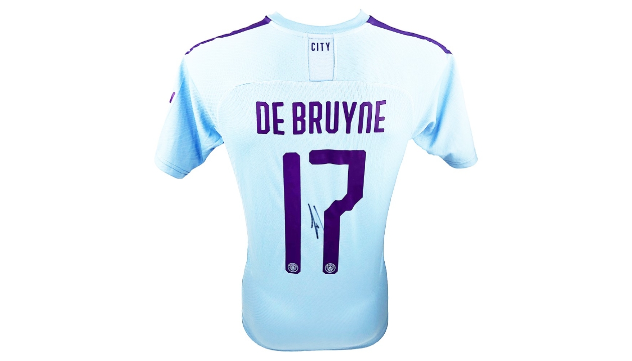 Kevin De Bruyne's Manchester City Signed Shirt - CharityStars