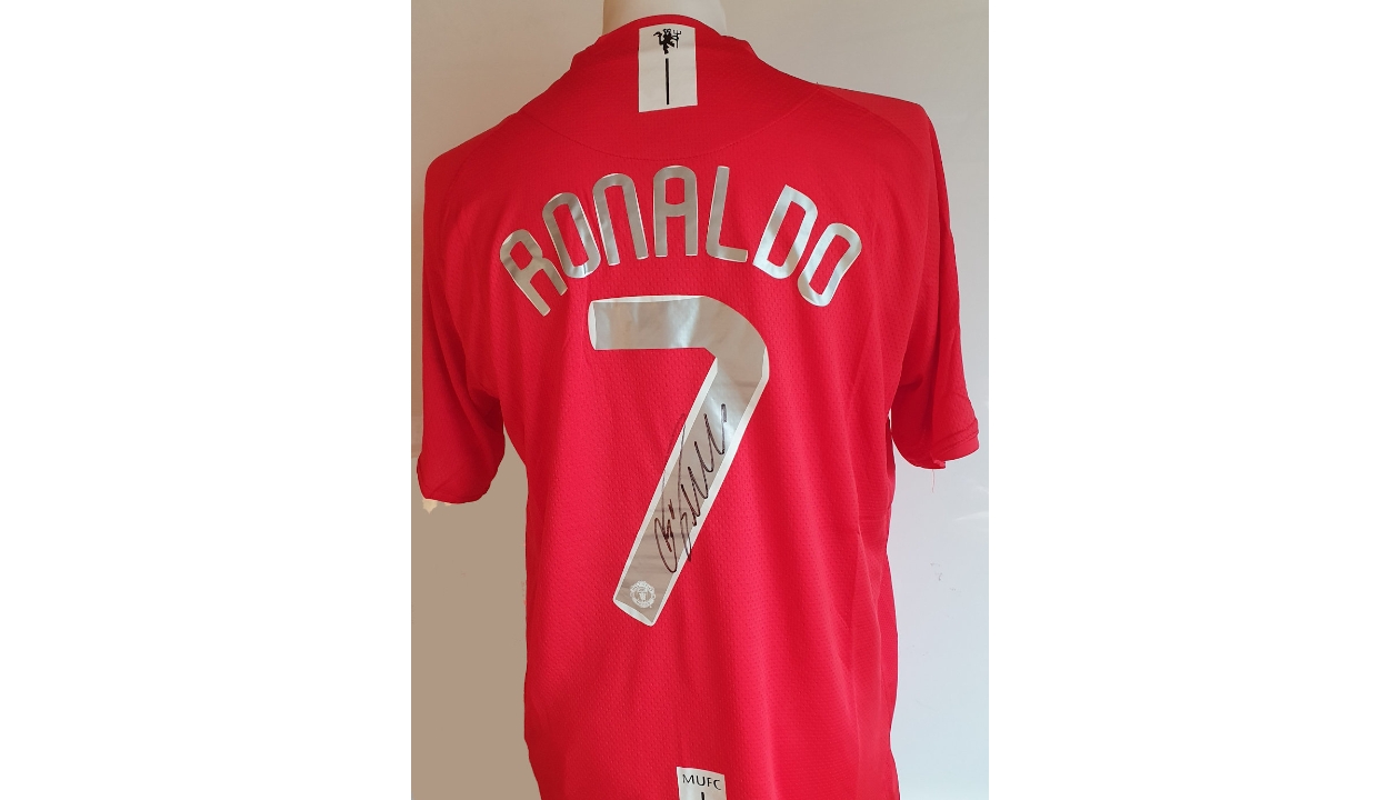 Cristiano Ronaldo Hand Signed Champions League Final Shirt