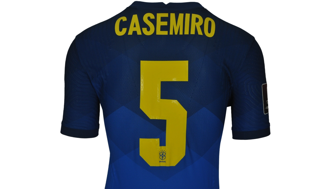 Real Madrid Casemiro 6 Brazil CL Player Issue Adizero Jersey Football Shirt