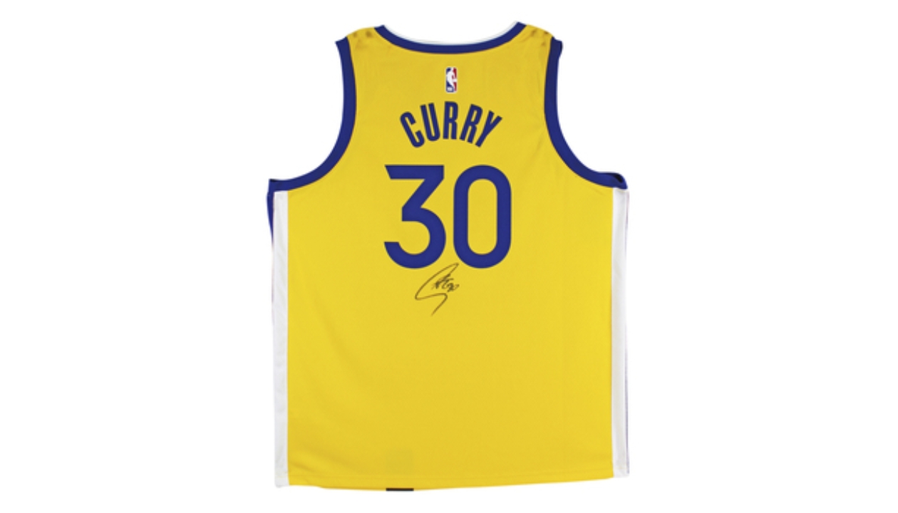 signed warriors jersey