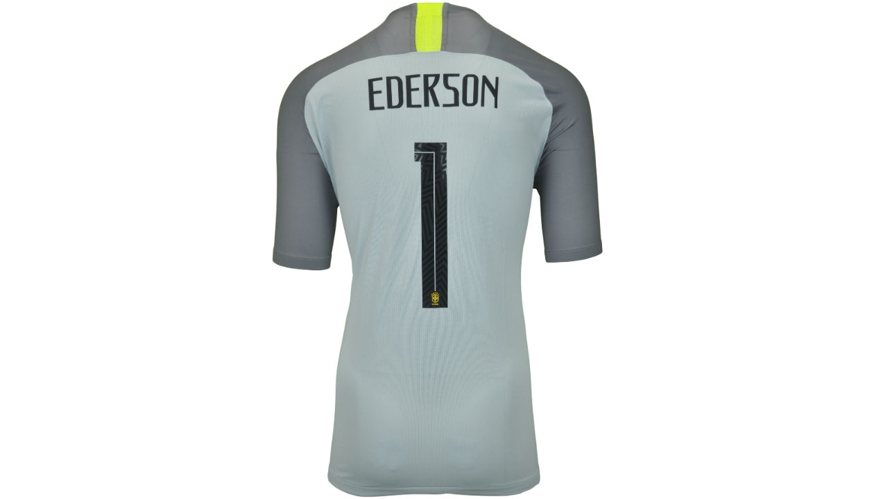 Brazil No23 EDERSON Black Goalkeeper 2018 FIFA World Cup Soccer Jersey