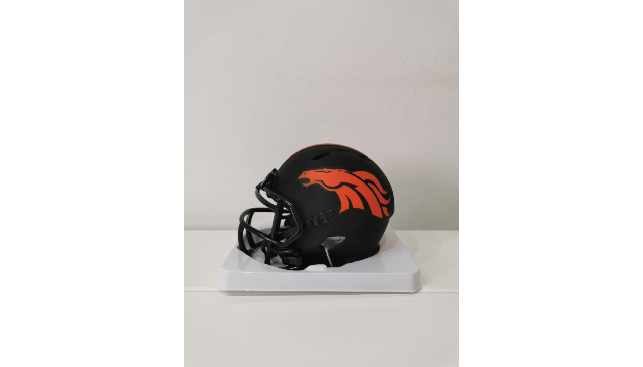 NFL Eclipse Mini Helmet Signed by Drew Lock Denver Broncos - CharityStars