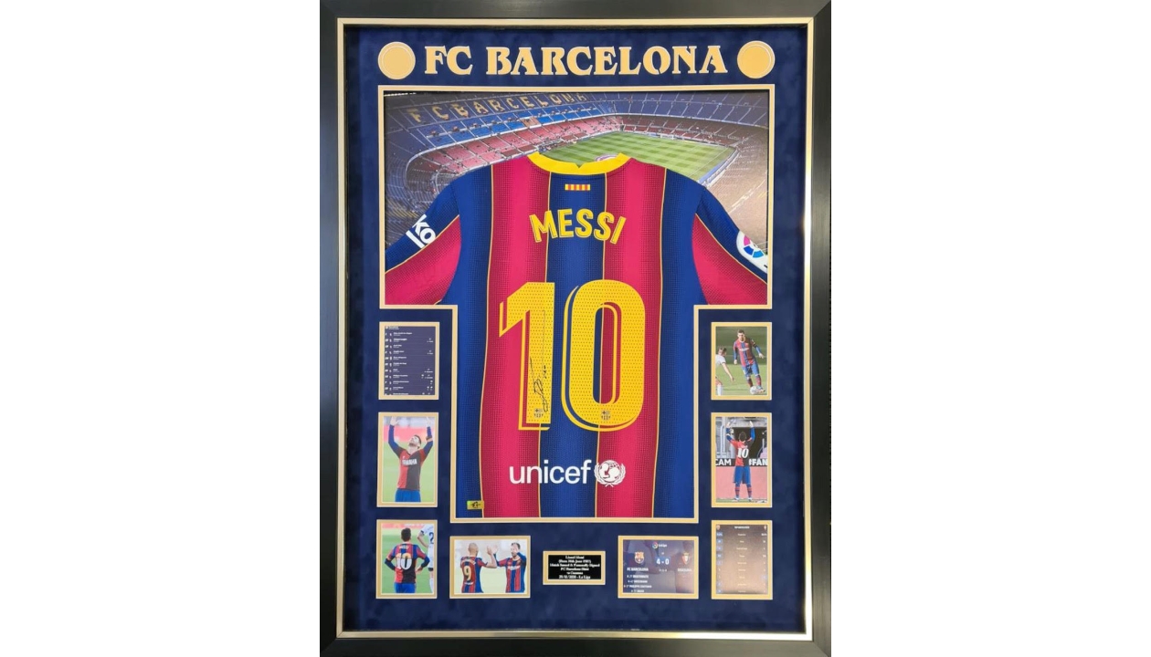 Lionel Messi's Barcelona Match-Worn 50th Gamper Trophy Shirt - CharityStars