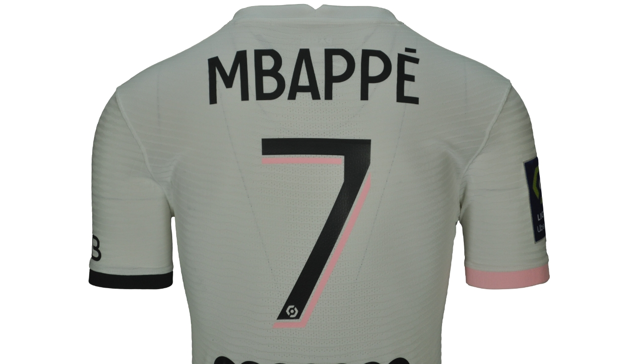 Mbappe's PSG Signed Match Shirt, 2021/22 - CharityStars