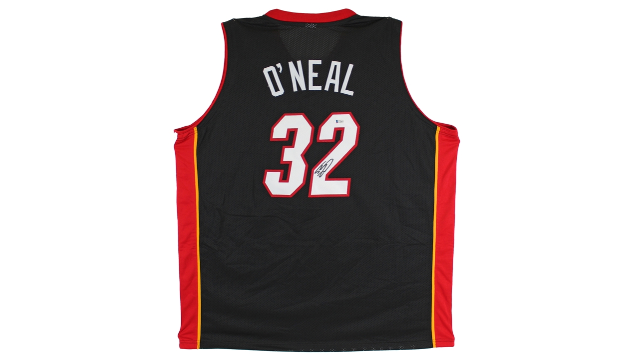 Shaquille O'Neal Autographed Miami Heat Jersey Shaq Signed PSA COA Reebok L