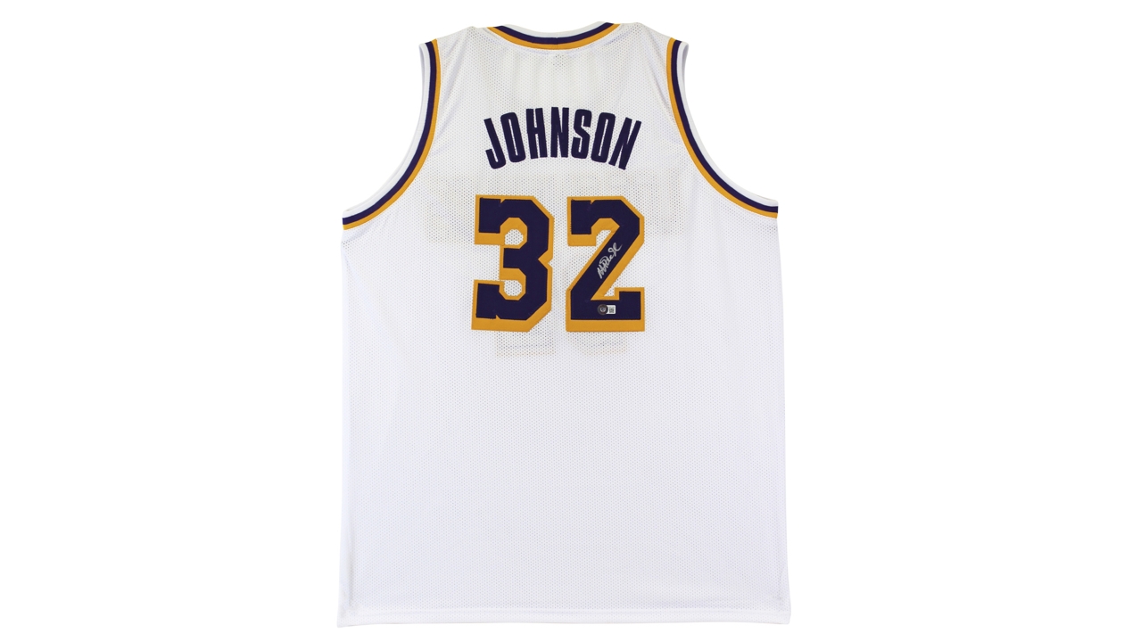 Official Lakers T-shirt - Signed by Magic Johnson - CharityStars