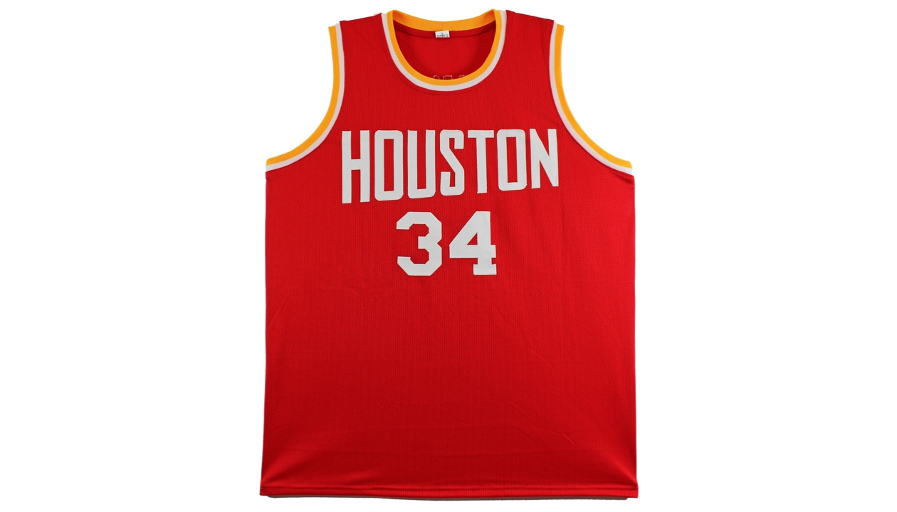 Hakeem Olajuwon's Houston Rockets Signed Jersey - CharityStars