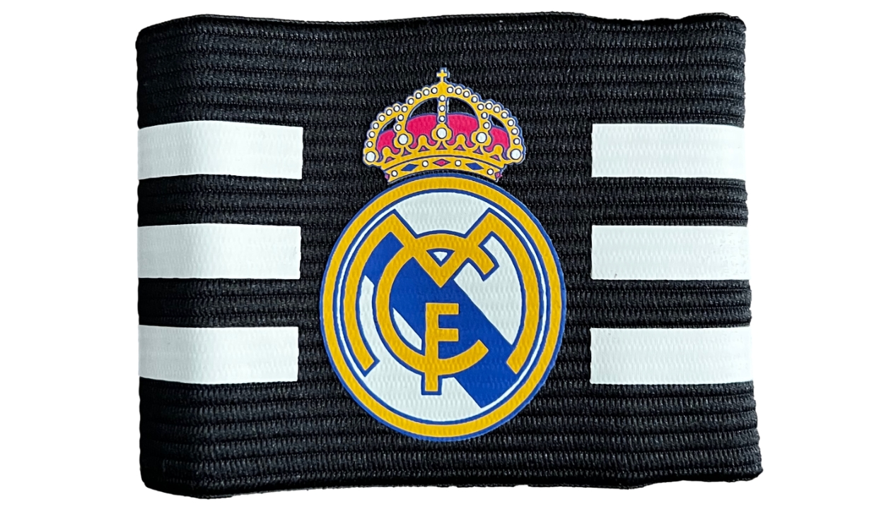 Captain Armband Kids Real Madrid Crest Black /White - Real Madrid CF