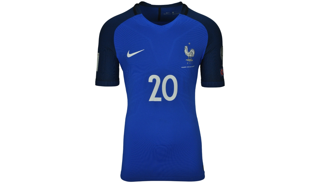 2017 Kylian Mbappe France National Team 2018 World Cup Qualifier Match Worn  Jersey – MEARS LOA — PRICE REALIZED: $6,229 - SCP AUCTIONS