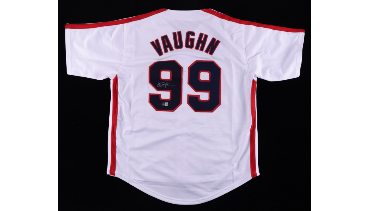 Charlie Sheen Rick Vaughn Major League Cleveland Indians Signed