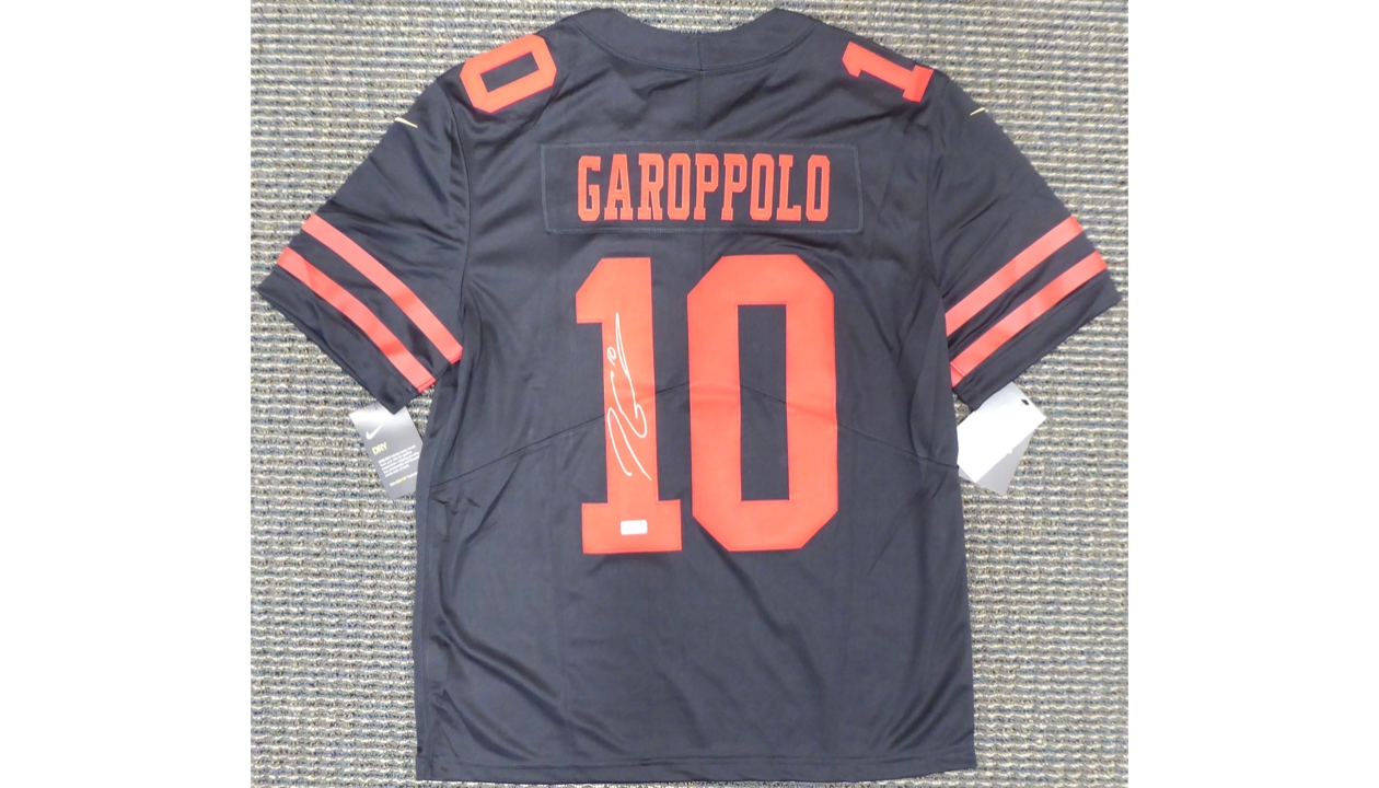 Sold at Auction: Jimmy Garoppolo, 49ers Jimmy Garoppolo authentic signed  jersey