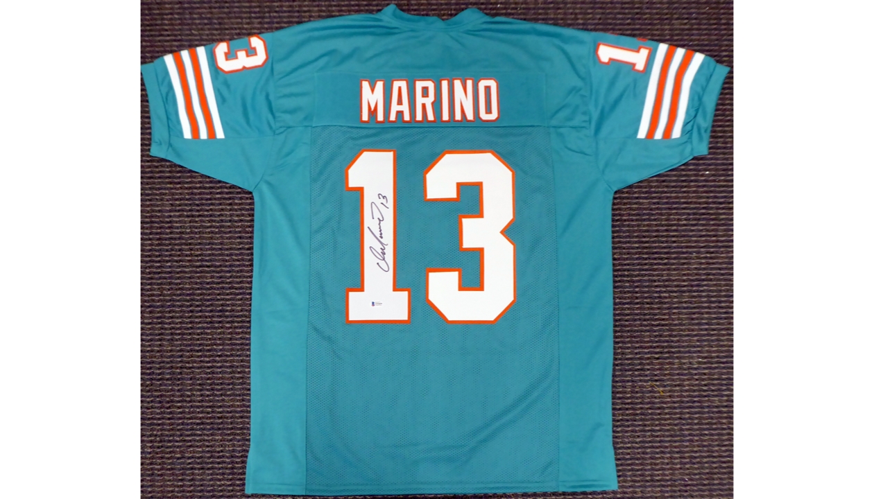 Dan Marino Signed Authentic Miami Dolphins Game Model Jersey UDA Upper —  Showpieces Sports