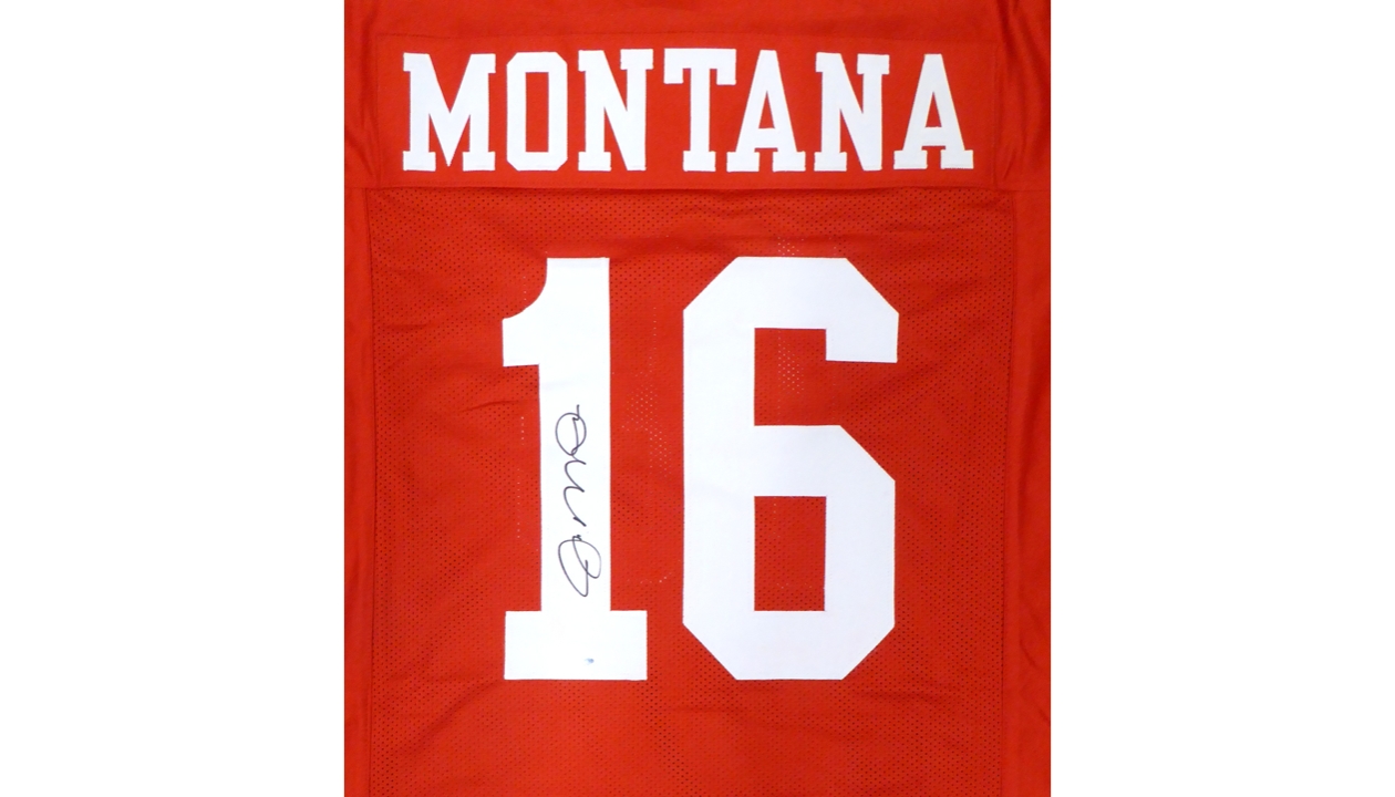 Charitybuzz: Joe Montana Singed Replica Jersey