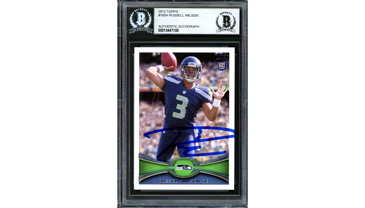 Russell Wilson Signed Rookie Card - CharityStars