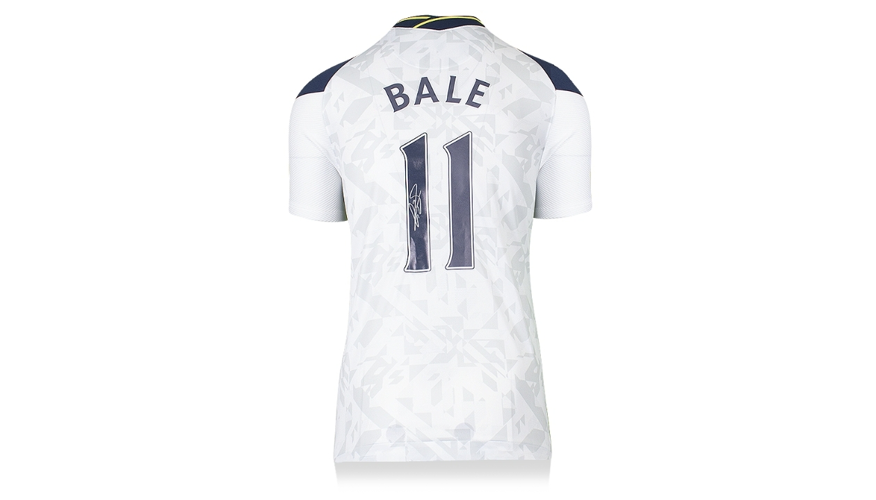 Gareth Bale Back Signed Real Madrid CF 2020-21 Home Shirt