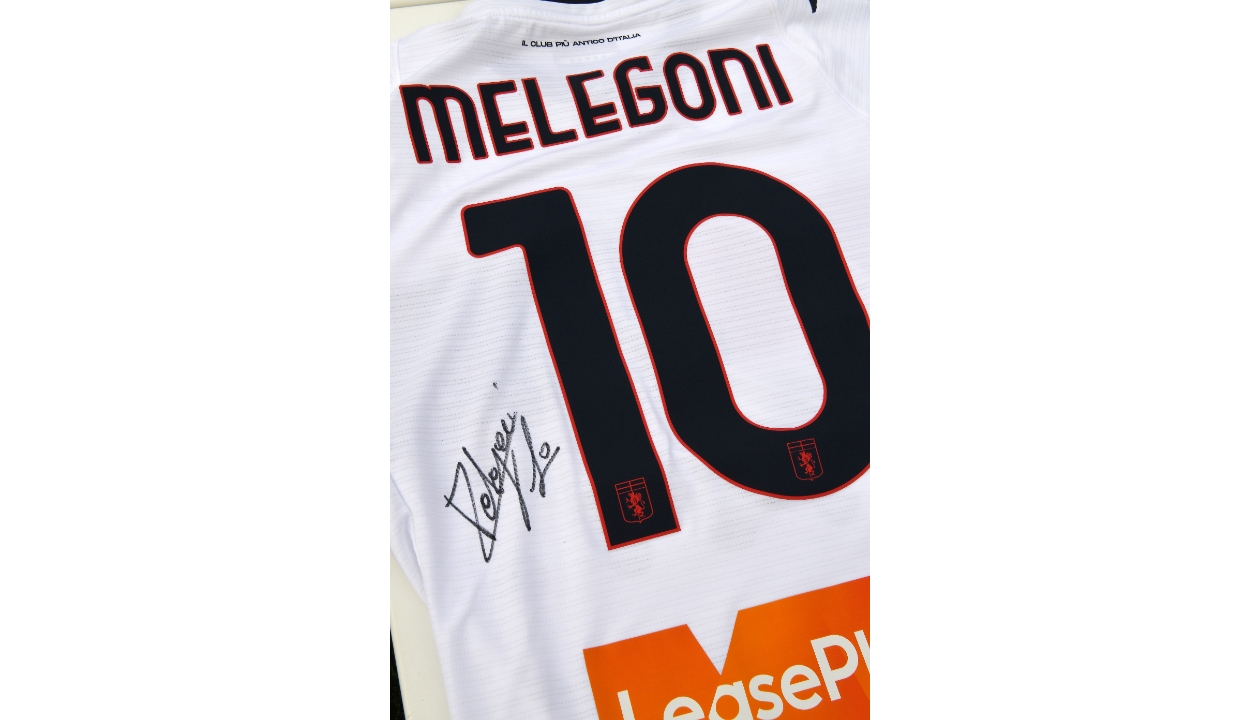 Genoa, Italy. 24 April 2022. Filippo Melegoni of Genoa CFC in