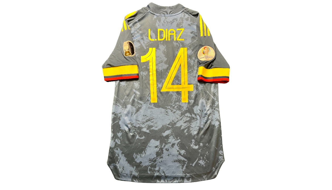 Luis Diaz's Match-Issued Shirt, Brazil-Colombia 2021 - CharityStars