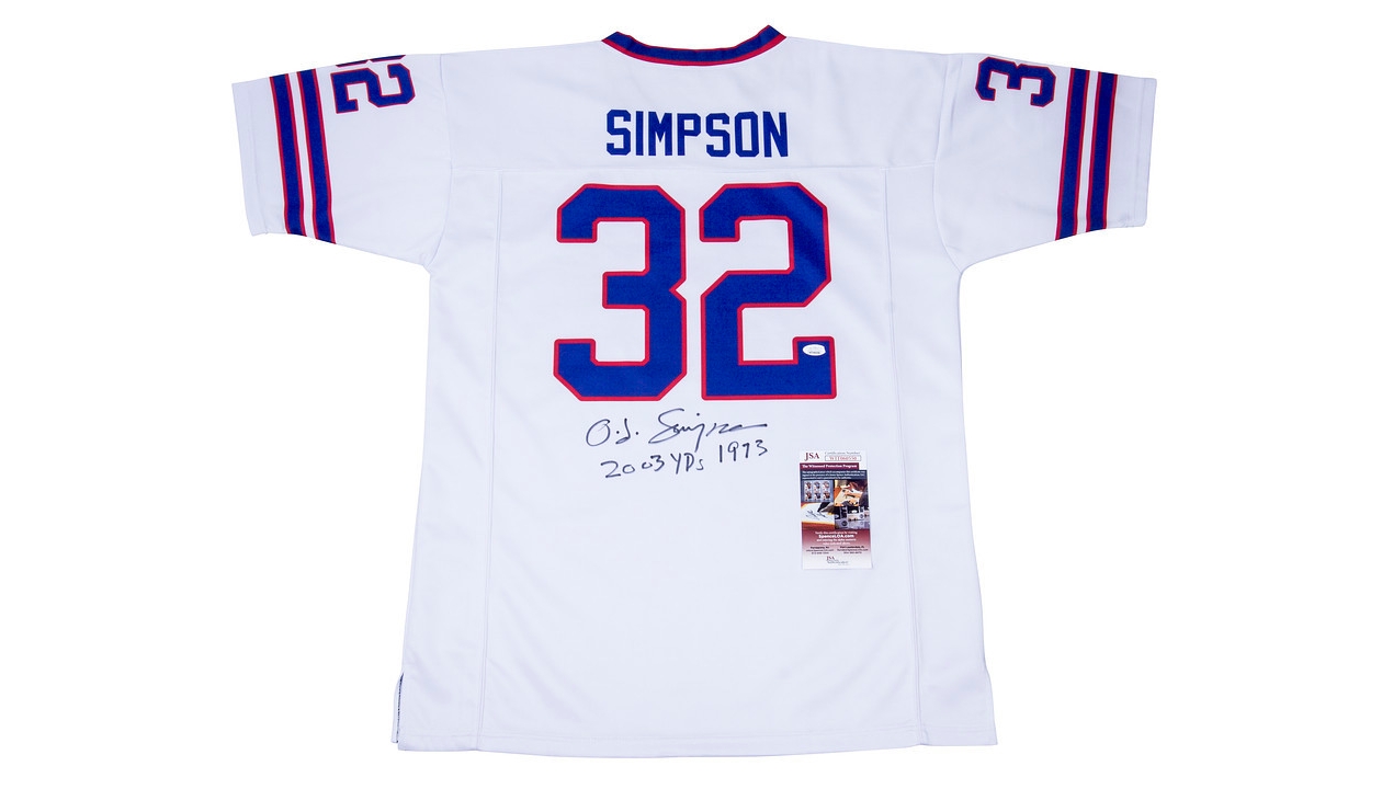 Charitybuzz: O.J. Simpson Signed Buffalo Bills #32 Custom Jersey