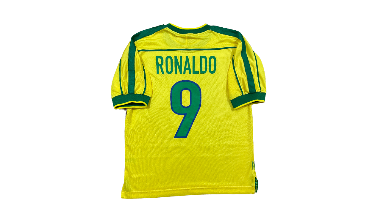 2002/04 RONALDO #9 Brazil Vintage Nike WC 2002 Home Football Shirt