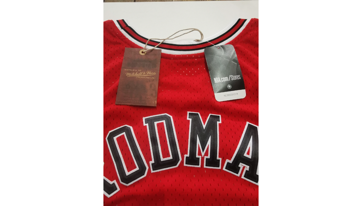 Dennis Rodman's Chicago Bulls NBA Signed Shirt - CharityStars